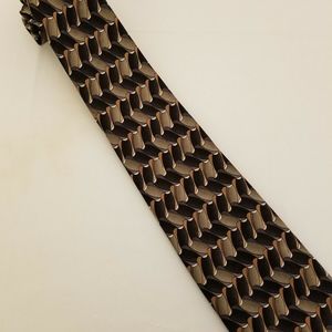 YOUTH MARK JASON Black and Green Geometric Tie